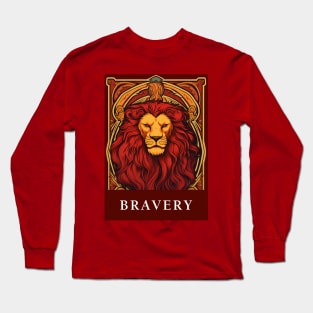 Courageous Spirit: Lion House Pride Art Long Sleeve T-Shirt